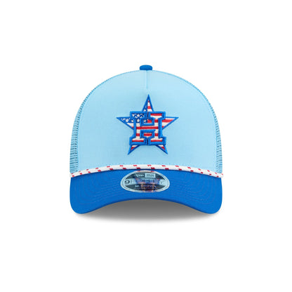 Houston Astros Independence Day 2025 9FORTY M-Crown A-Frame Trucker Hat