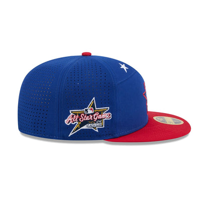 Los Angeles Dodgers 2025 All-Star Game Workout Split Panel 59FIFTY Fitted Hat