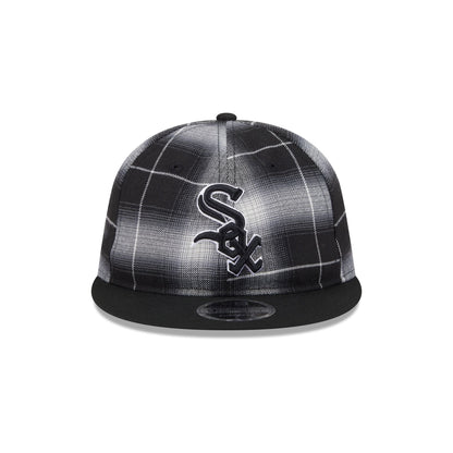 Chicago White Sox Black and White Plaid Retro Crown 9FIFTY Snapback Hat
