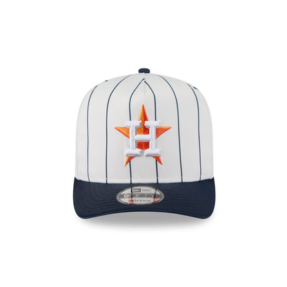 Houston Astros Satin Pinstripe 9FIFTY A-Frame Snapback Hat