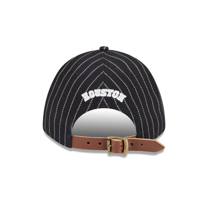 Houston Astros Dotted Pinstripe 9FORTY M-Crown A-Frame Adjustable Hat