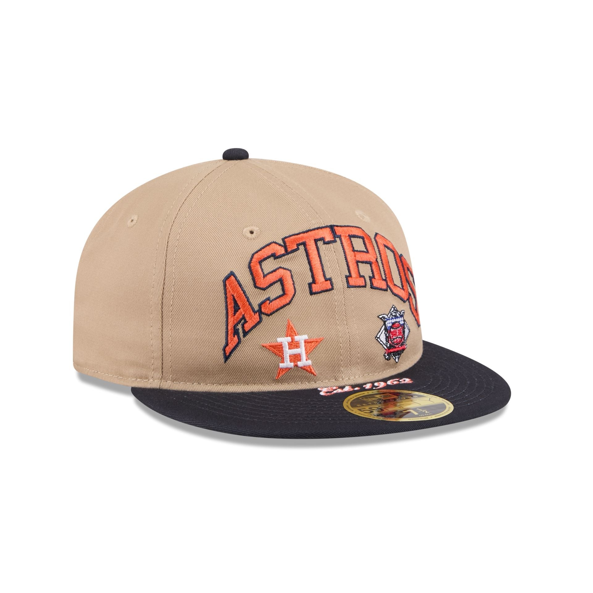 Houston Astros Camel Retro Crown 59FIFTY Fitted Hat
