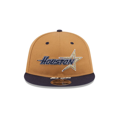 Houston Astros Wheat Retro Crown 9FIFTY Snapback Hat