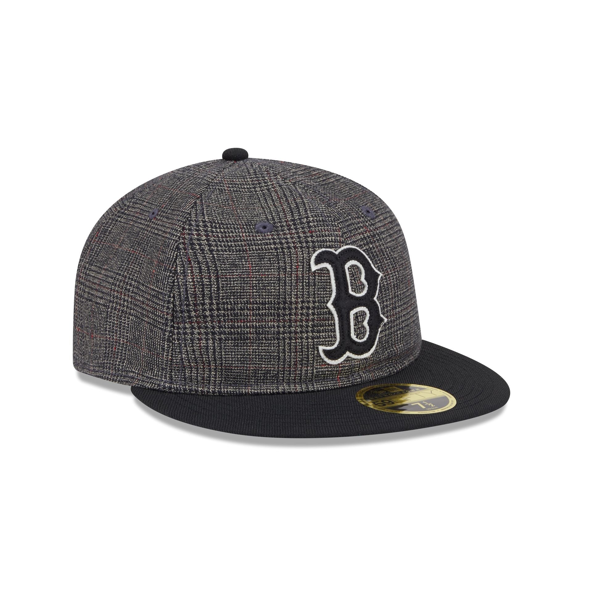 Boston Red Sox Plaid Retro Crown 59FIFTY Fitted Hat