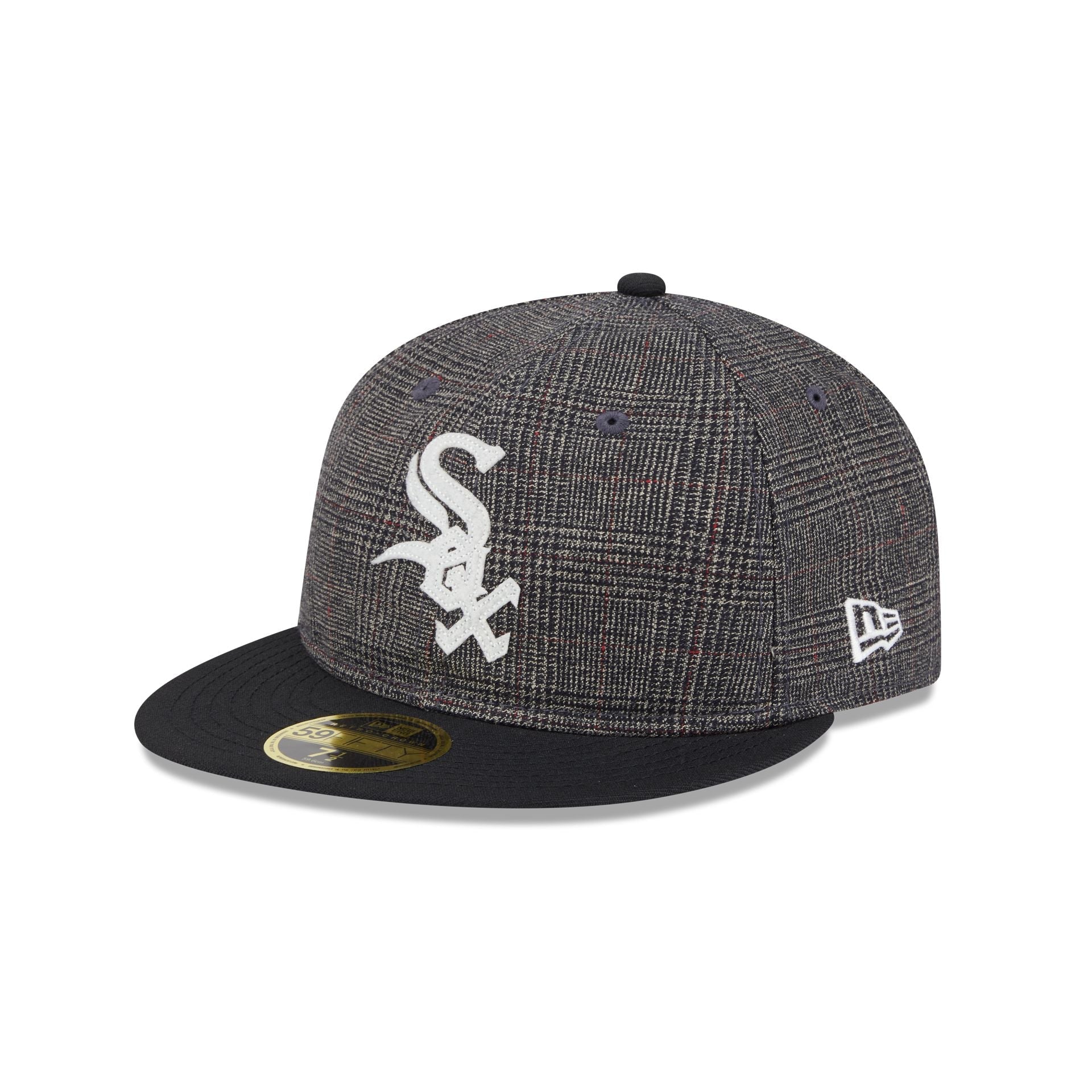 Chicago White Sox Plaid Retro Crown 59FIFTY Fitted Hat