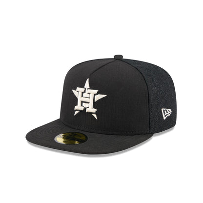 Houston Astros Black Mesh 59FIFTY A-Frame Fitted Hat