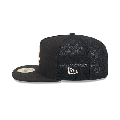 Chicago White Sox Black Mesh 59FIFTY A-Frame Fitted Hat