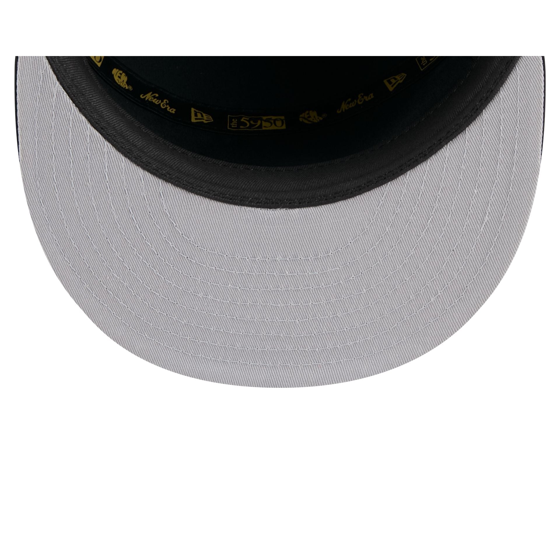 Chicago White Sox Black Poly Rope Split Panel 59FIFTY Fitted Hat