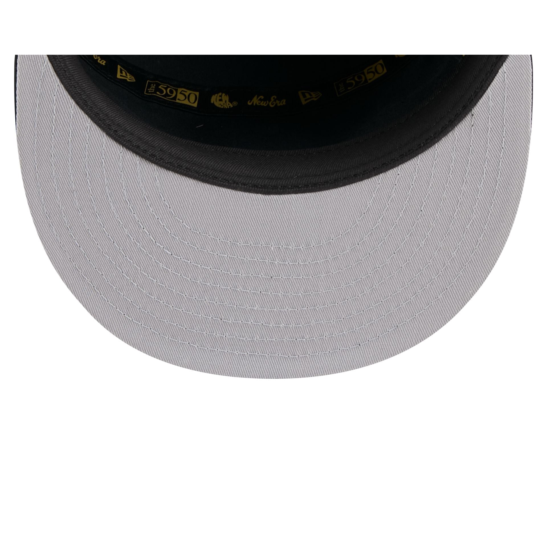 Los Angeles Dodgers Black Poly Rope Split Panel 59FIFTY Fitted Hat