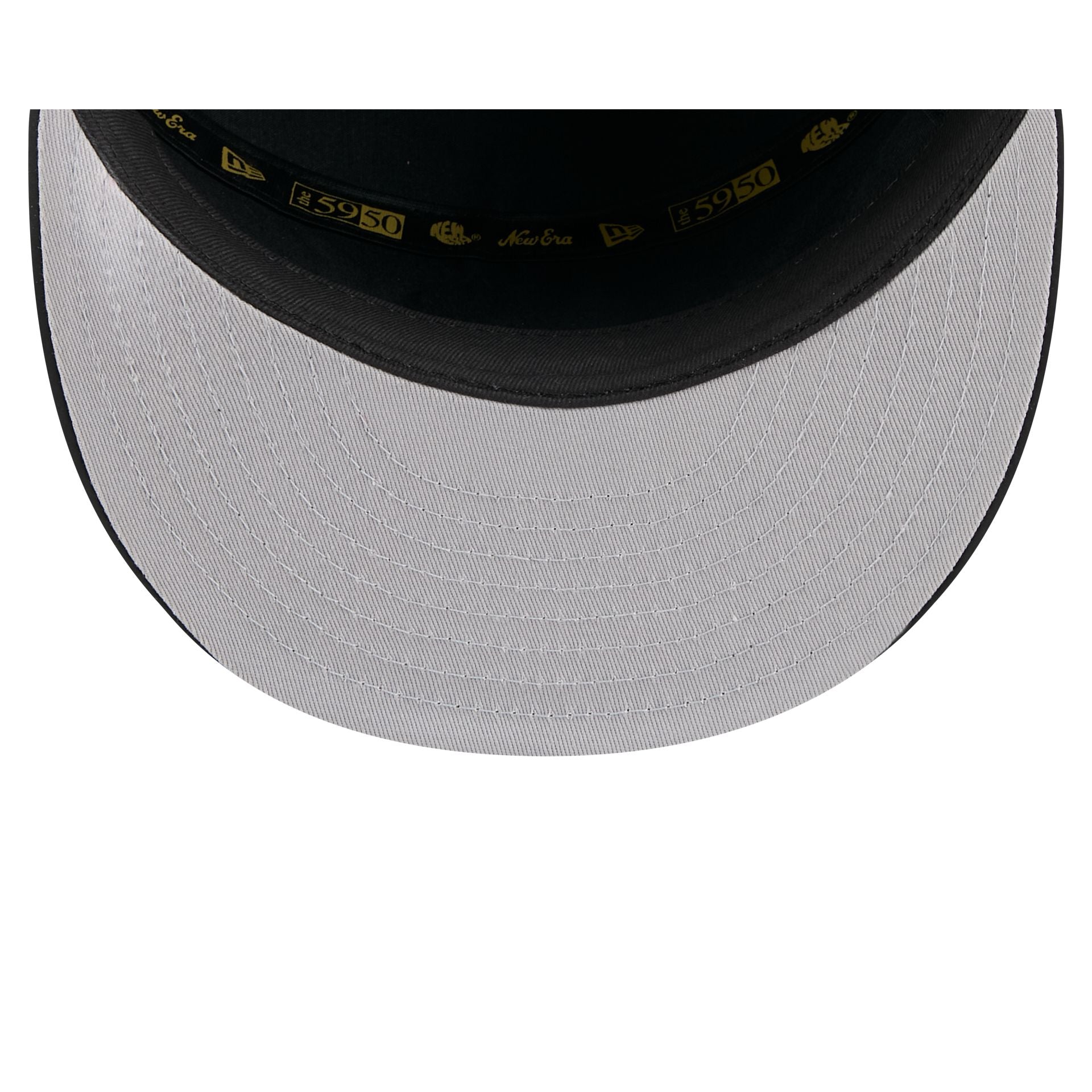 Texas Rangers Black Poly Rope Split Panel 59FIFTY Fitted Hat