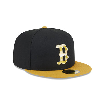 Boston Red Sox Metallic Gold Logo 59FIFTY Fitted Hat