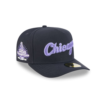 Chicago White Sox Navy Lavender 59FIFTY A-Frame Fitted Hat