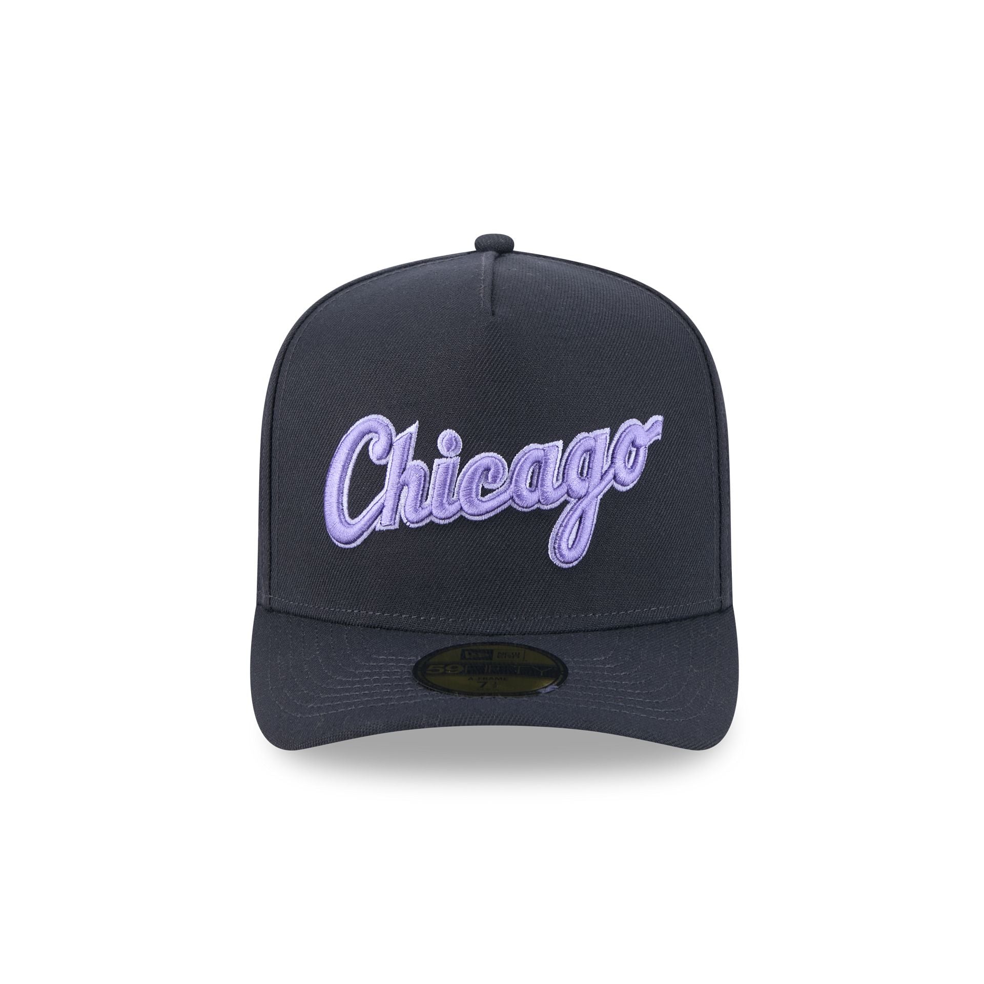 Chicago White Sox Navy Lavender 59FIFTY A-Frame Fitted Hat