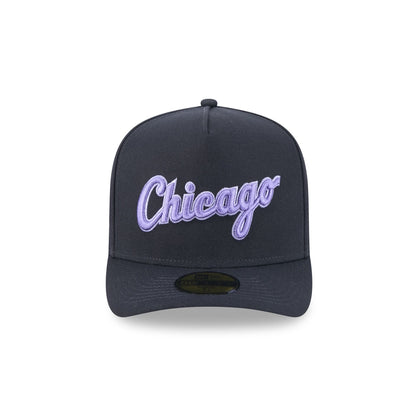 Chicago White Sox Navy Lavender 59FIFTY A-Frame Fitted Hat