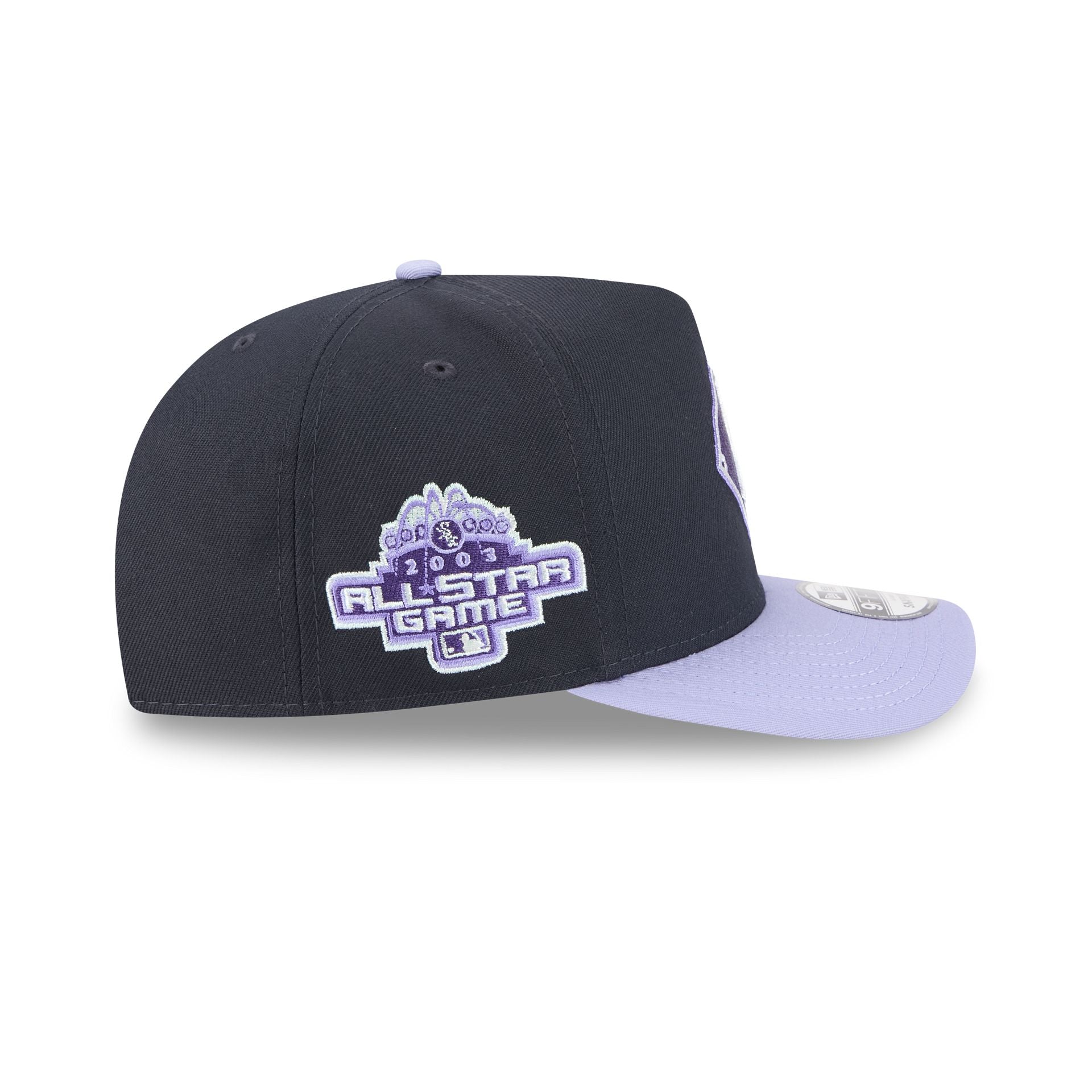 Chicago White Sox Navy Lavender 9FIFTY A-Frame Snapback Hat
