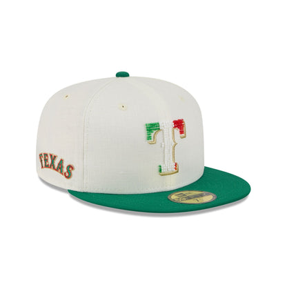 Texas Rangers Beaded Linen 59FIFTY Fitted Hat