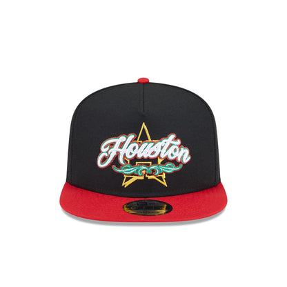 Houston Astros City Script 9FIFTY A-Frame Snapback Hat