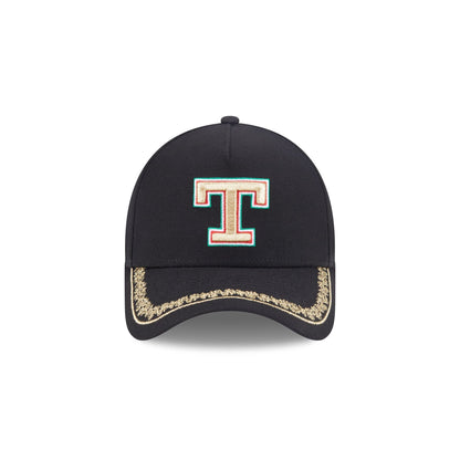 Texas Rangers Ornate Visor 9FORTY A-Frame Snapback Hat