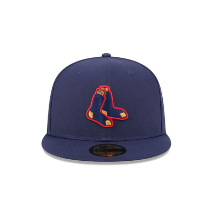 Boston Red Sox Blue Tartan 59FIFTY Fitted Hat
