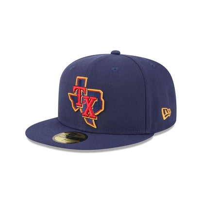 Texas Rangers Blue Tartan 59FIFTY Fitted Hat