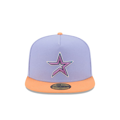 Houston Astros Lavender 59FIFTY A-Frame Fitted Hat