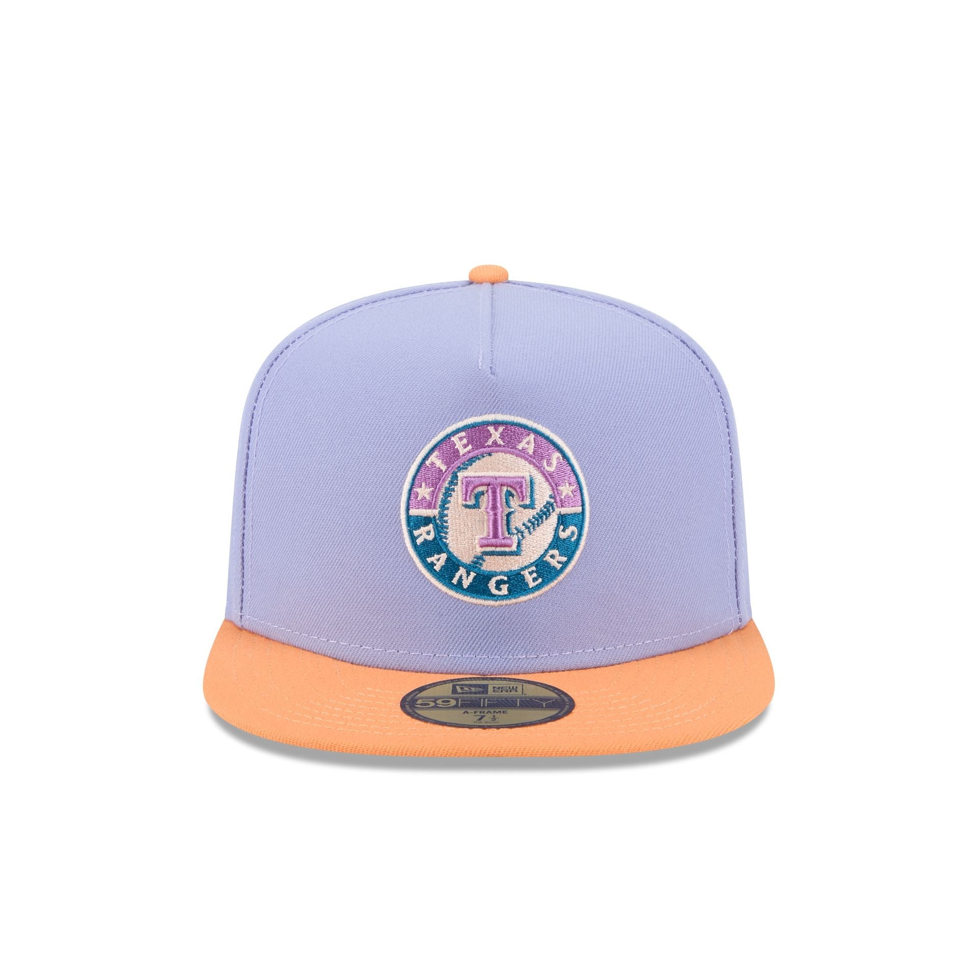 Texas Rangers Lavender 59FIFTY A-Frame Fitted Hat