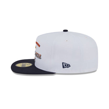 Houston Astros Summer Derby White 59FIFTY A-Frame Fitted Hat