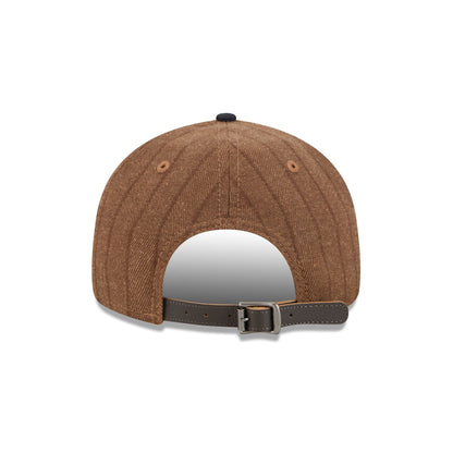 Houston Astros Three Looms Wool Pinstripe Retro Crown 9FIFTY Adjustable Hat