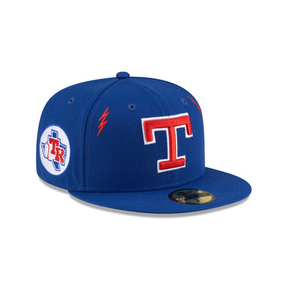 Diet Starts Monday x Texas Rangers Lightening Bolts 59FIFTY Fitted Hat