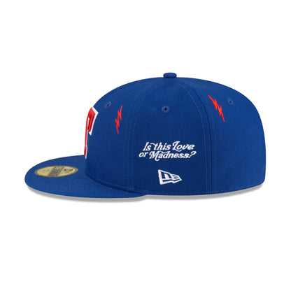 Diet Starts Monday x Texas Rangers Lightening Bolts 59FIFTY Fitted Hat