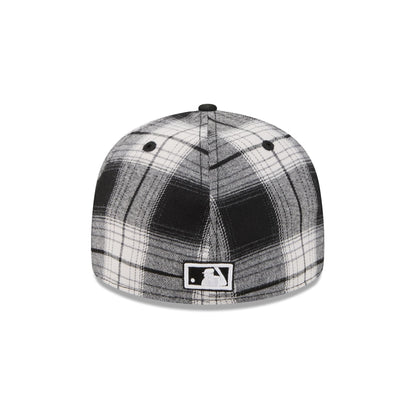 Chicago White Sox Grunge Plaid Retro Crown 59FIFTY Fitted Hat