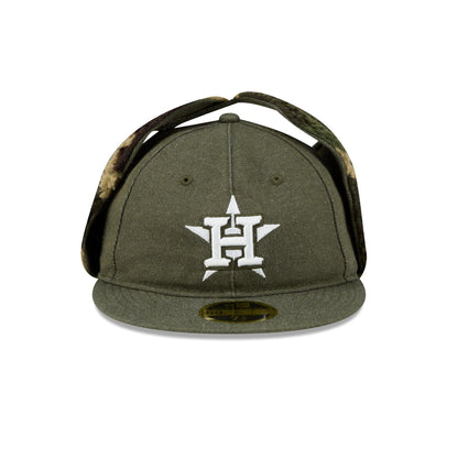 Houston Astros Three Looms Cotton Twill Camo Retro Crown Dog Ear 59FIFTY Fitted Hat