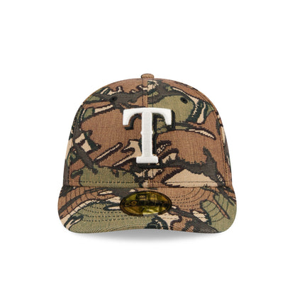 Texas Rangers Three Looms Jacquard Camo 59FIFTY Fitted Hat