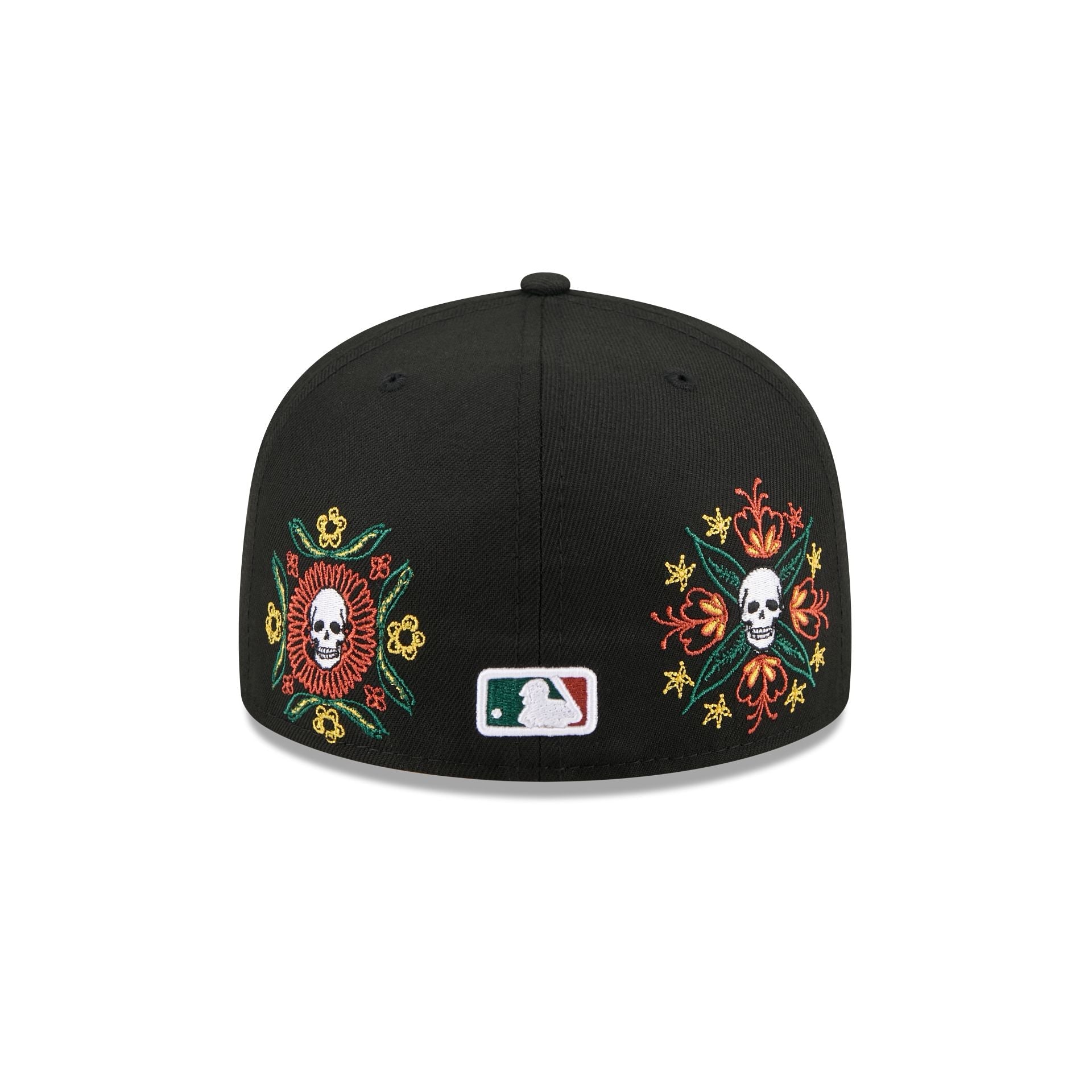 Boston Red Sox Day of the Dead Skull & Flowers 59FIFTY Fitted Hat