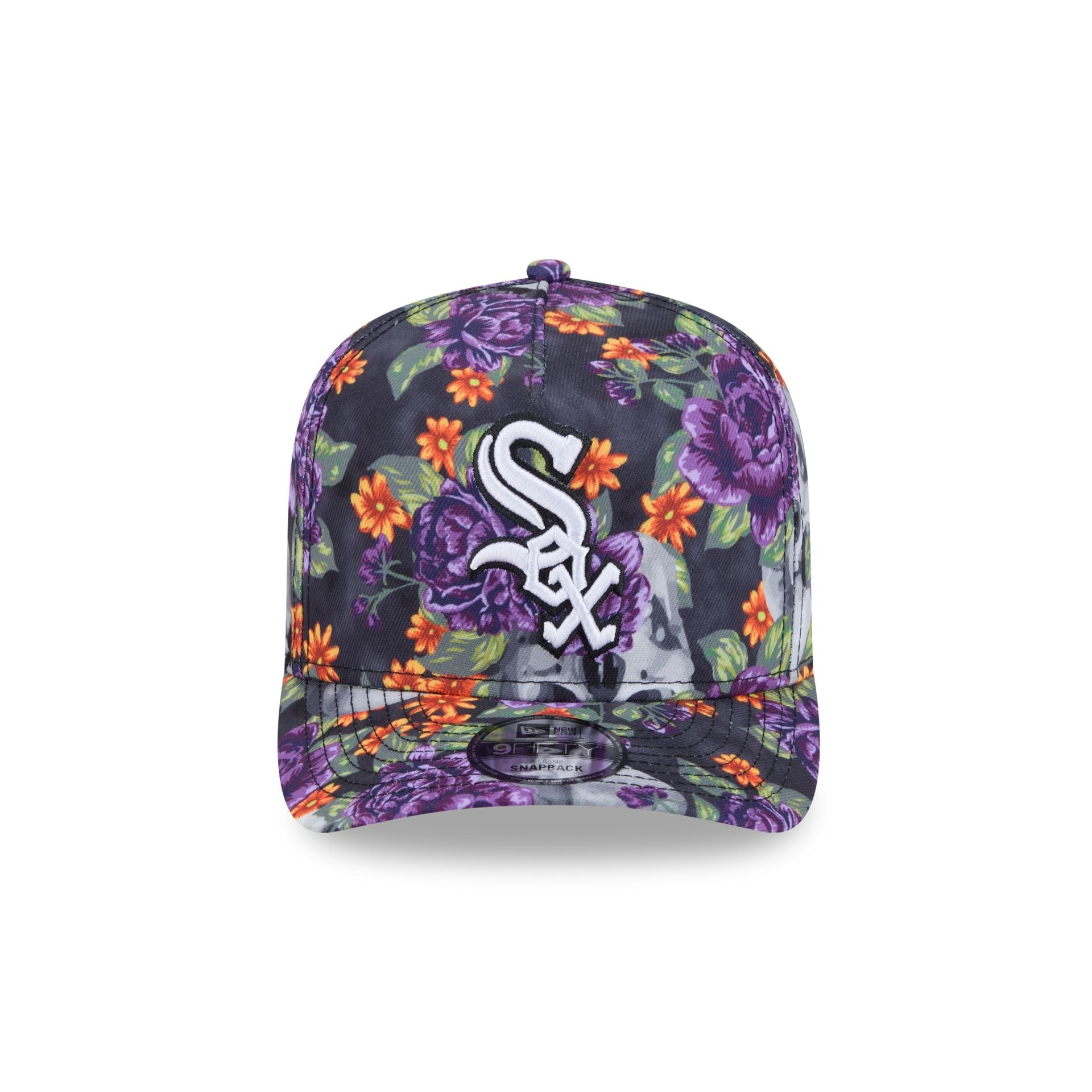 Chicago White Sox Day of the Dead Skull & Roses 9FIFTY A-Frame Snapback