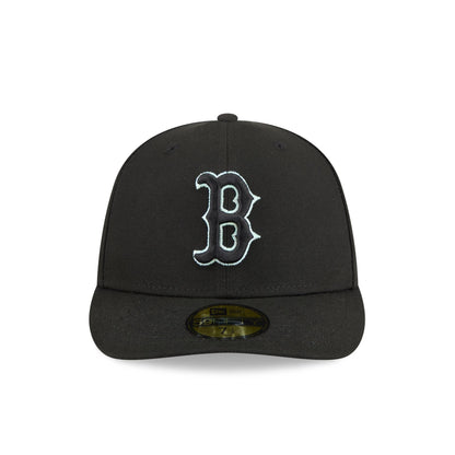 Boston Red Sox Black Pre-Curve 59FIFTY Fitted Hat