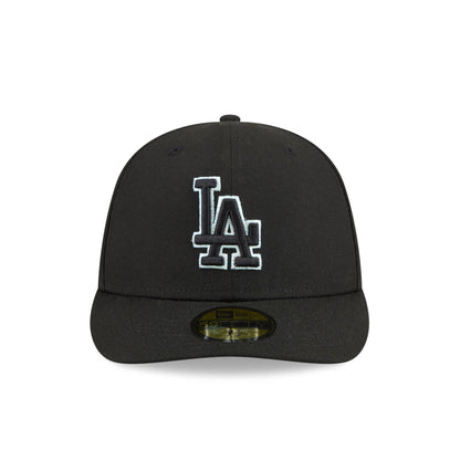 Los Angeles Dodgers Black Pre-Curve 59FIFTY Fitted Hat
