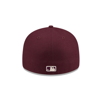 Los Angeles Dodgers Maroon Pre-Curve 59FIFTY Fitted Hat