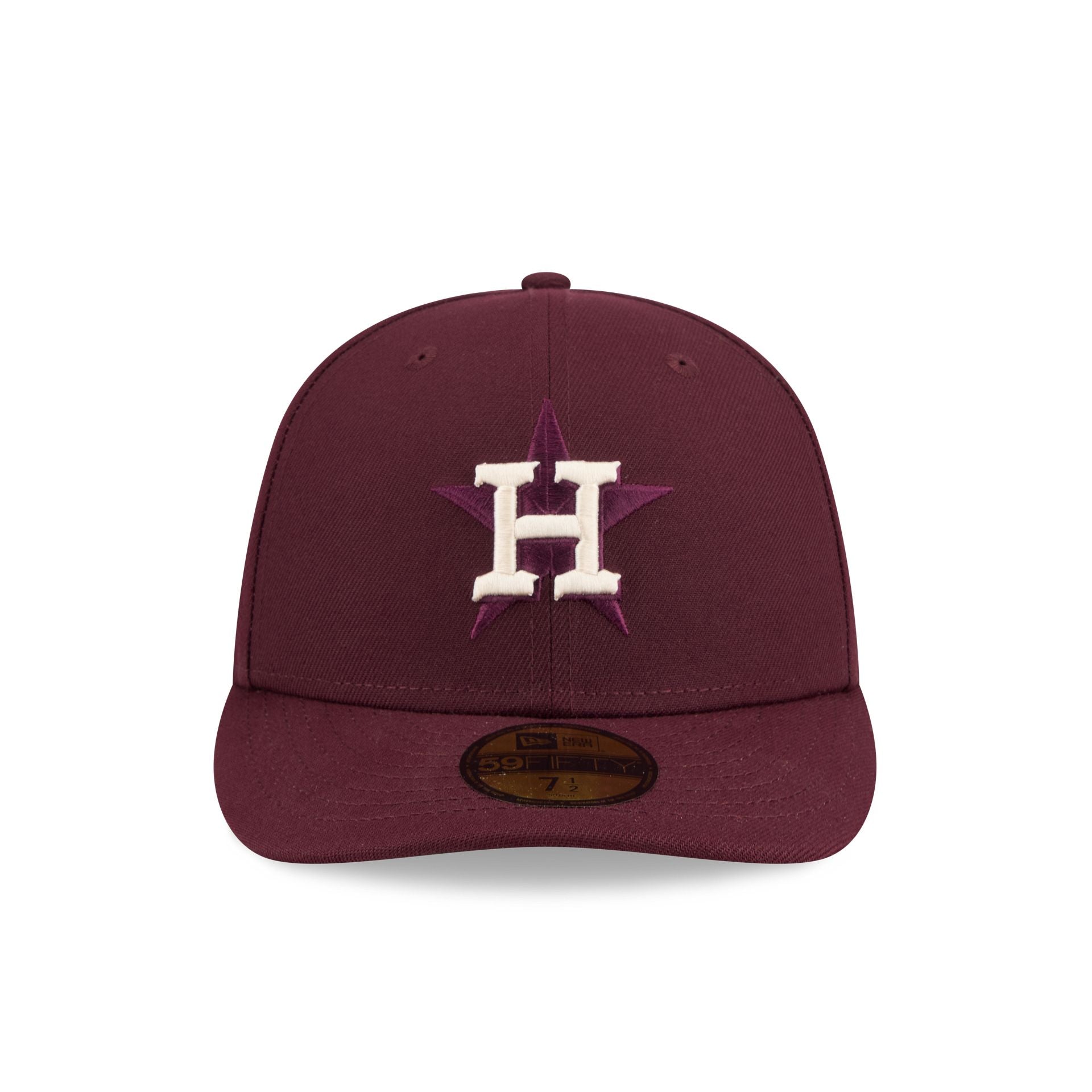 Houston Astros Maroon Pre-Curve 59FIFTY Fitted Hat