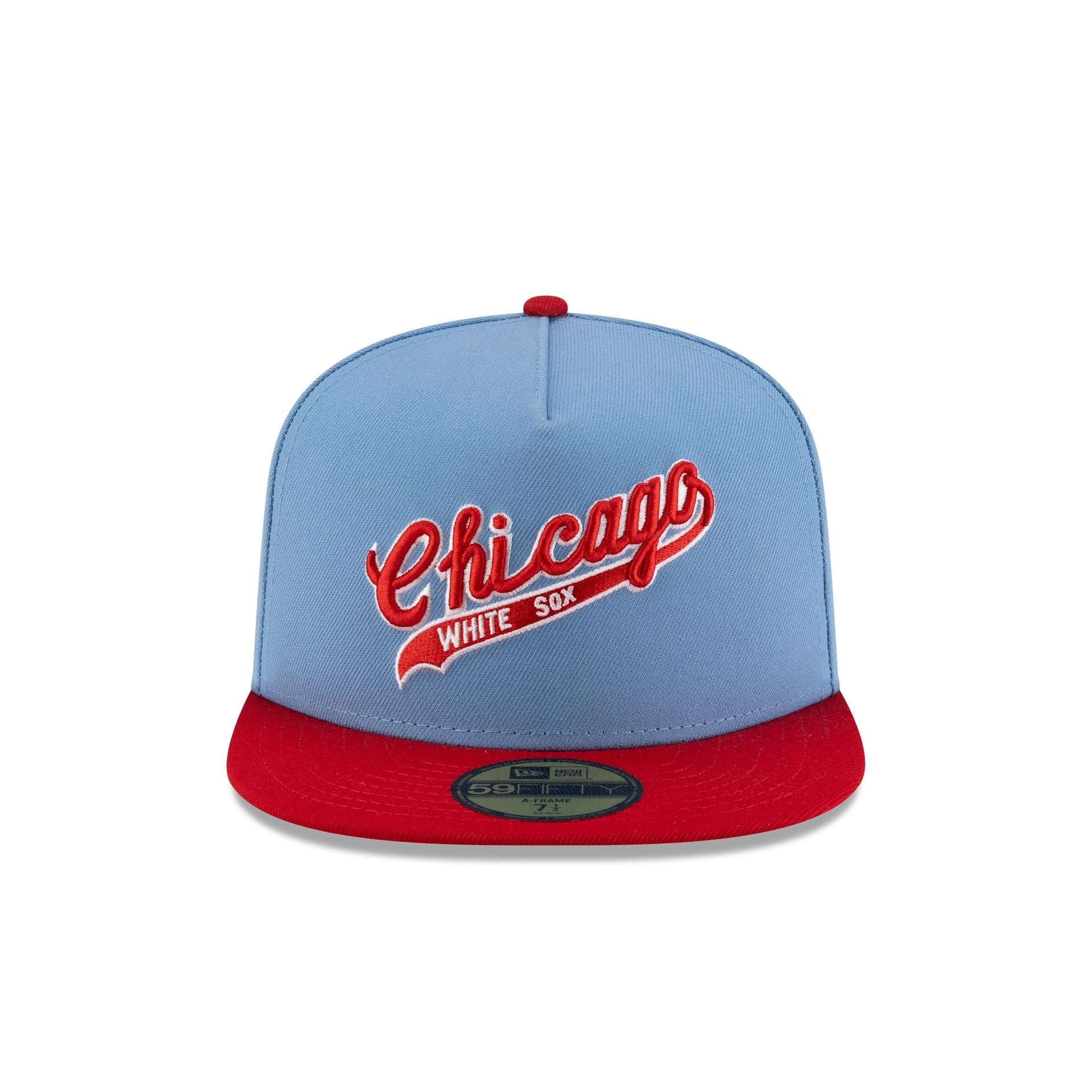 Just Caps Sky Blue Chicago White Sox 59FIFTY A-Frame Fitted Hat