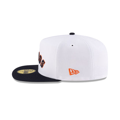 Just Caps League Sidepatch Optic White Houston Astros 59FIFTY A-Frame Fitted Hat