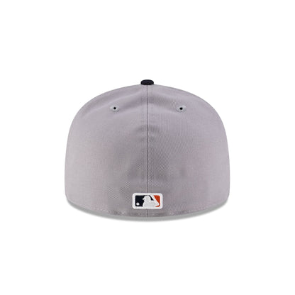 Just Caps League Sidepatch Gray Houston Astros 59FIFTY A-Frame Fitted Hat