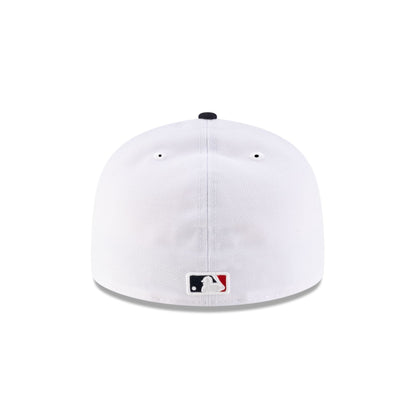 Just Caps League Sidepatch Optic White Boston Red Sox 59FIFTY A-Frame Fitted Hat