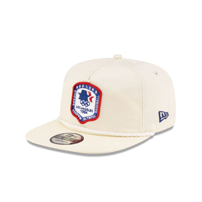 Los Angeles Dodgers 1984 Olympics Chrome White Golfer Hat