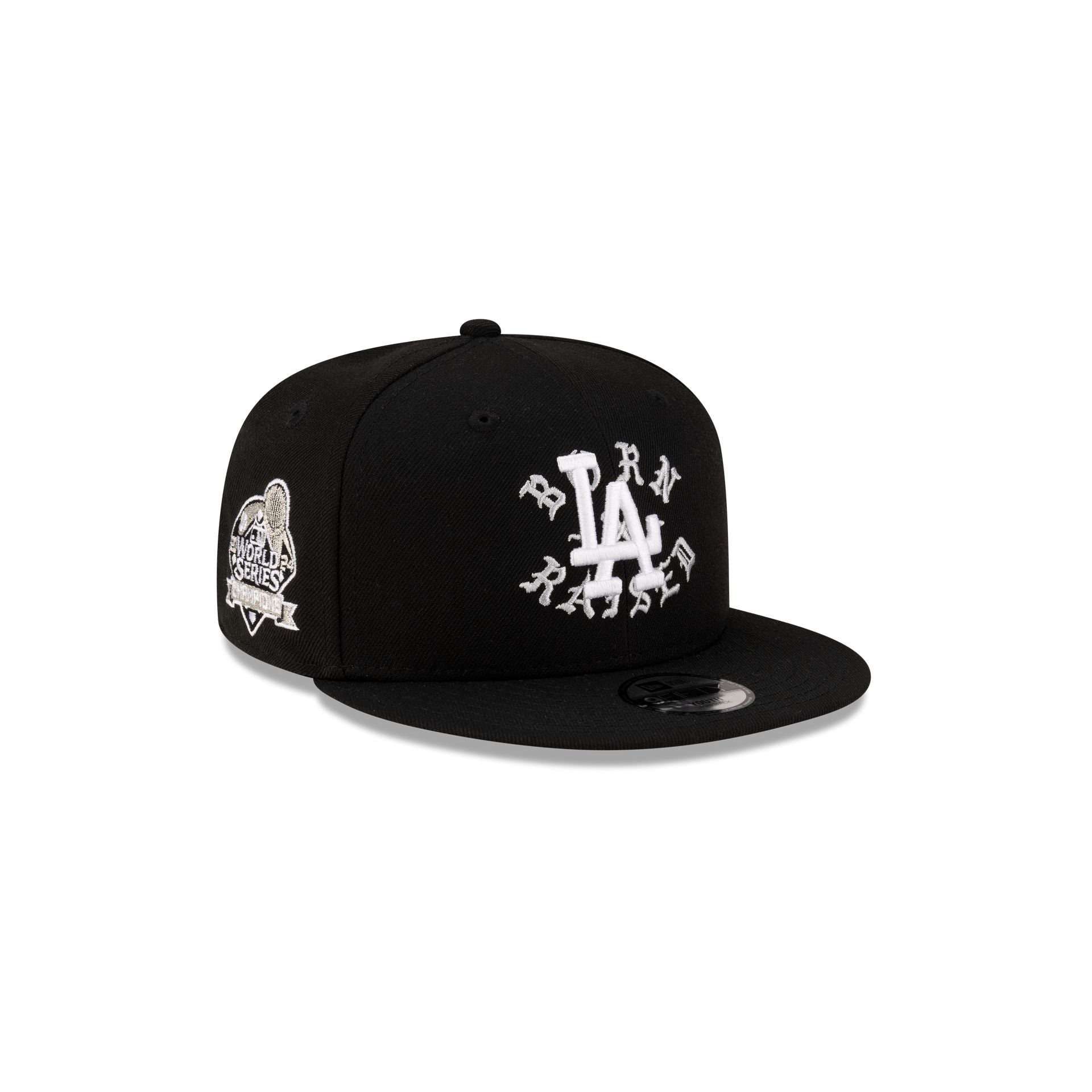 Born x Raised x Los Angeles Dodgers World Series Champions Kids Black 9FIFTY Snapback Hat