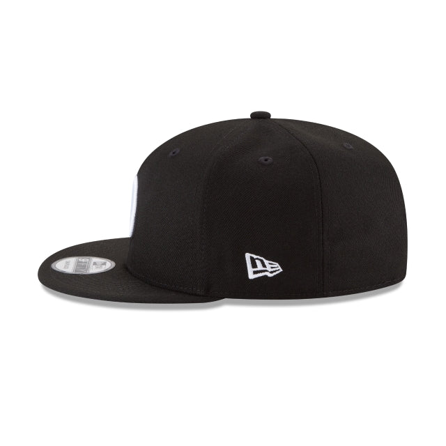 Los Angeles Dodgers Basic Black and White 9FIFTY Snapback Hat