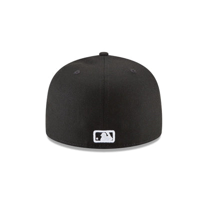 Los Angeles Dodgers Black and White Basic 59FIFTY Fitted Hat