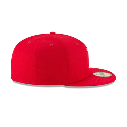 Boston Red Sox Scarlet Basic 59FIFTY Fitted Hat