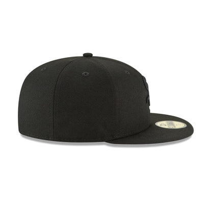 Chicago White Sox Blackout Basic 59FIFTY Fitted Hat