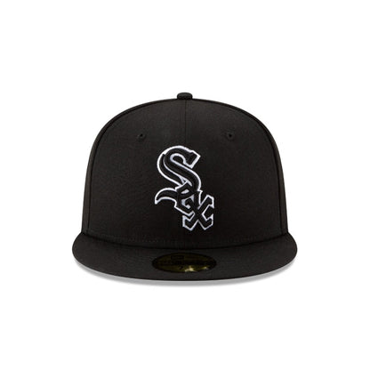 Chicago White Sox Black Outline 59FIFTY Fitted Hat